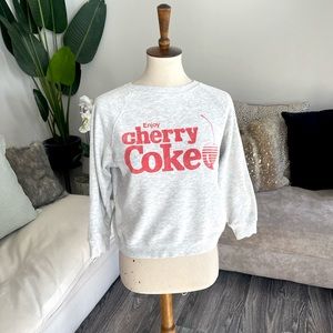 Cherry Coke crop top sweater